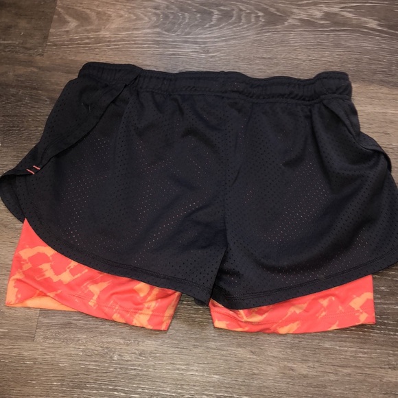 Black and Orange Women's Athletic Shorts - Picture 4 of 8